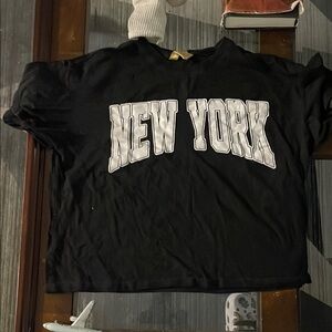 Black 'New York' Graphic T-Shirt